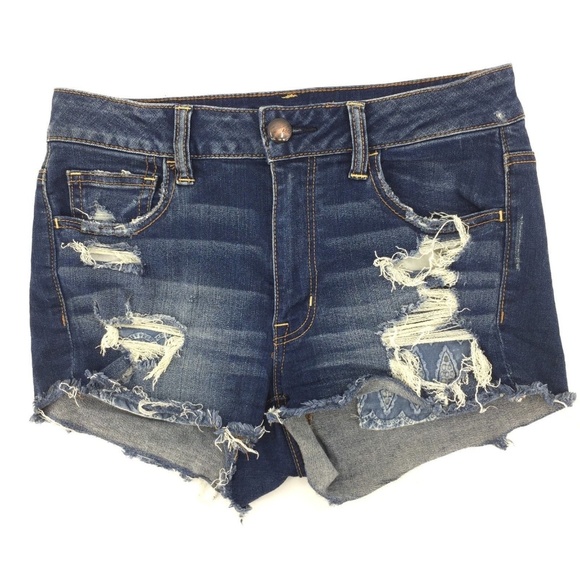 American Eagle Outfitters Pants - American Eagle Distressed Hi Rise Shortie Size 8